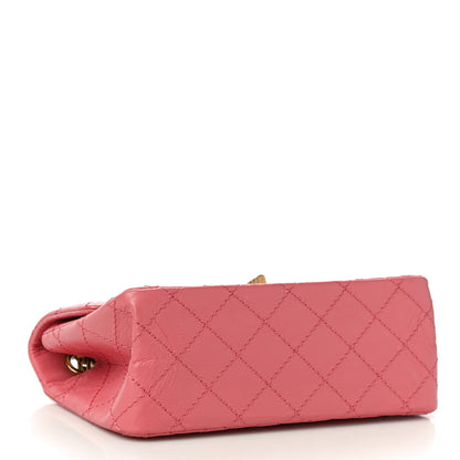 Chanel Aged Calfskin Quilted 2.55 Reissue Mini Flap Pink 4 of 11