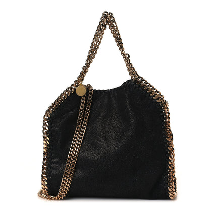 Stella McCartney Shaggy Deer Mini Falabella Fold Over Tote Black 1 of 9