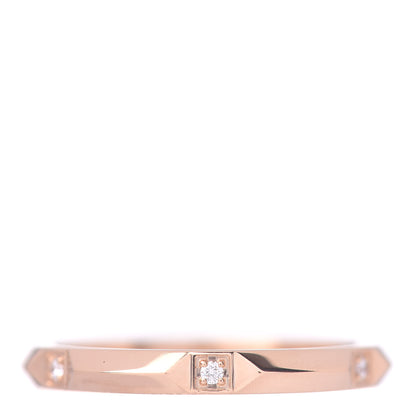 Tiffany 18K Rose Gold Diamond 2.5mm True Ring 61 9.5 1 of 5