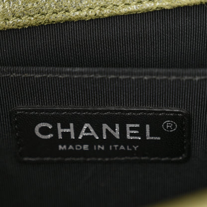 Chanel Goatskin Chesterfield Quilted Medium Celtic Boy Flap Green 6 of 11