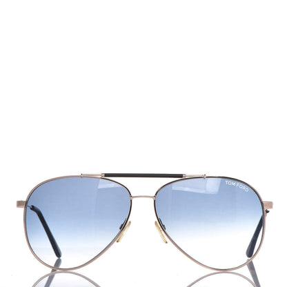 Tom Ford Rick Aviator Sunglasses TF378 Rose Gold Blue 3 of 7