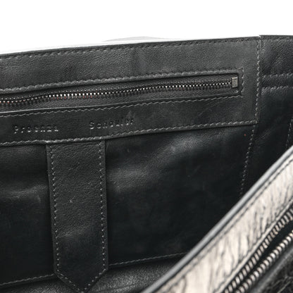 Proenza Schouler Metallic Paper Lambskin Medium PS1 Plus Zip Satchel Gun Metal 10 of 19