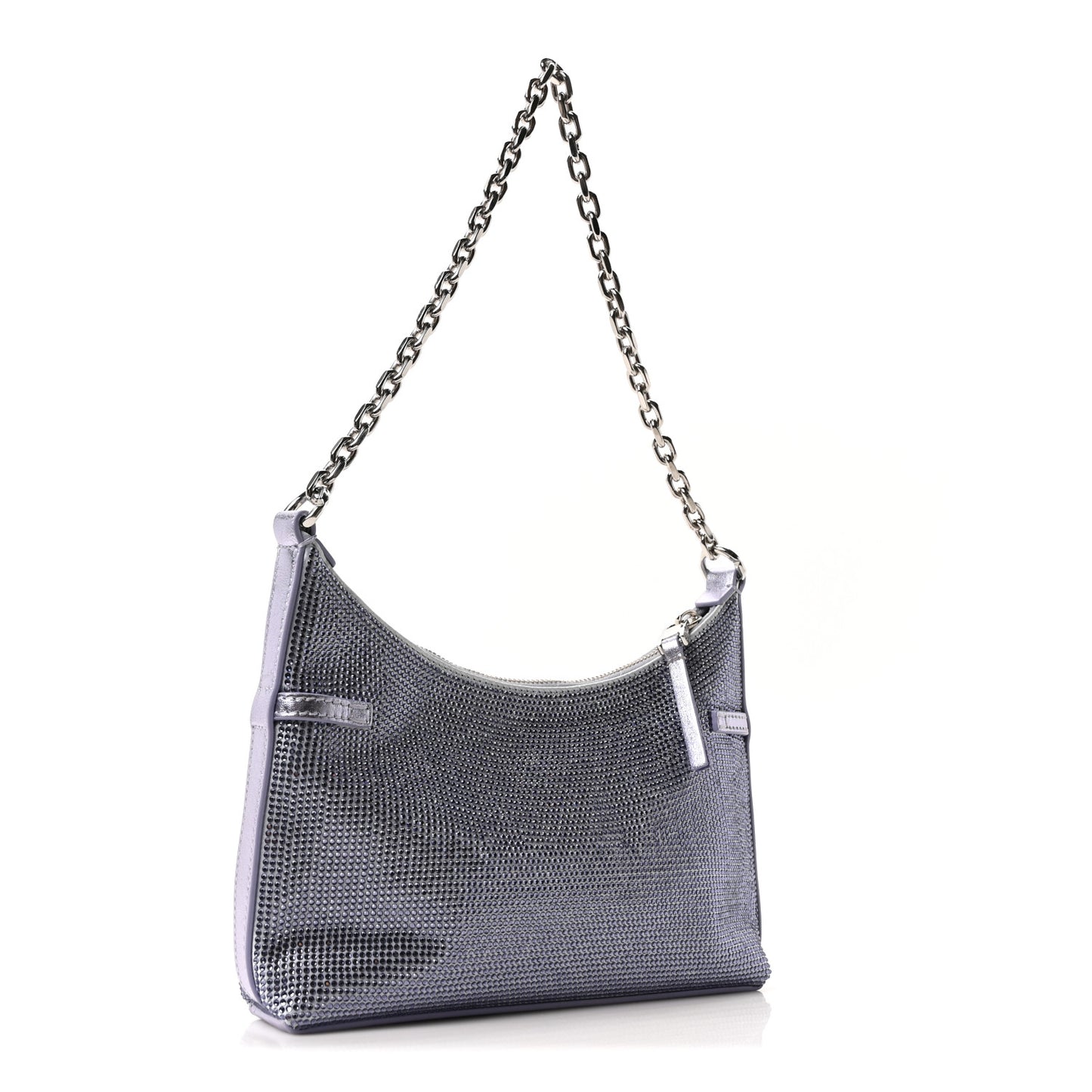 Satin Strass Mini Voyou Boyfriend Party Bag Lavender