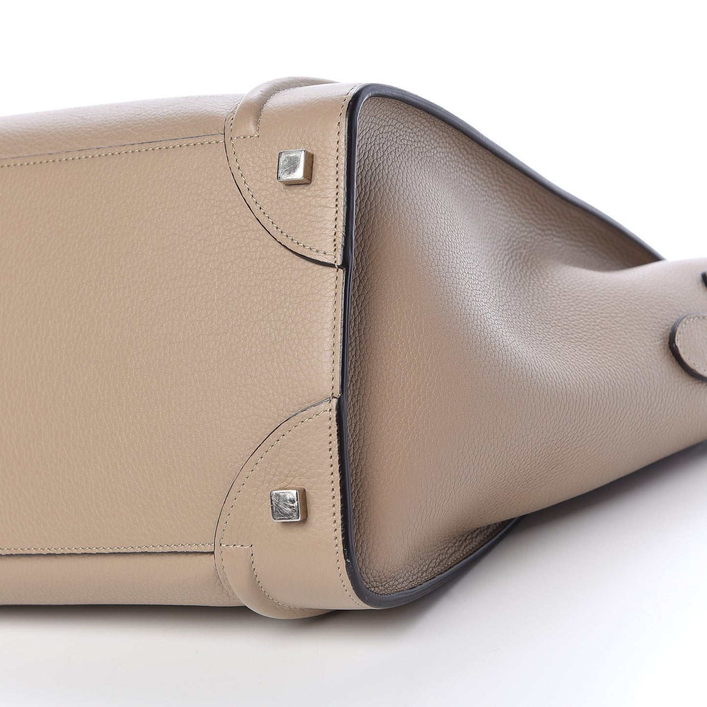 Drummed Calfskin Mini Luggage Dune