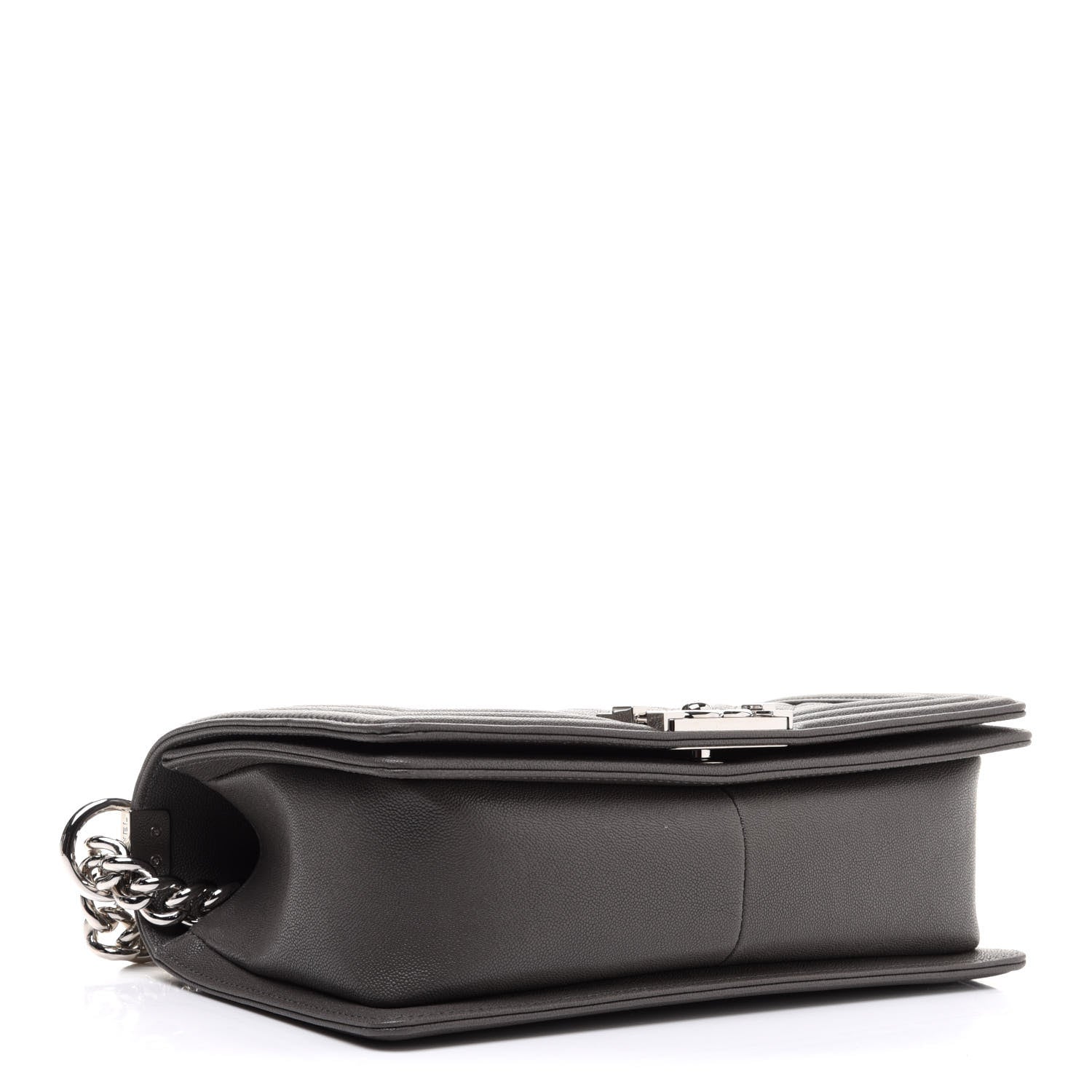 Chanel Caviar Quilted Medium Boy Flap Grey 4 of 12