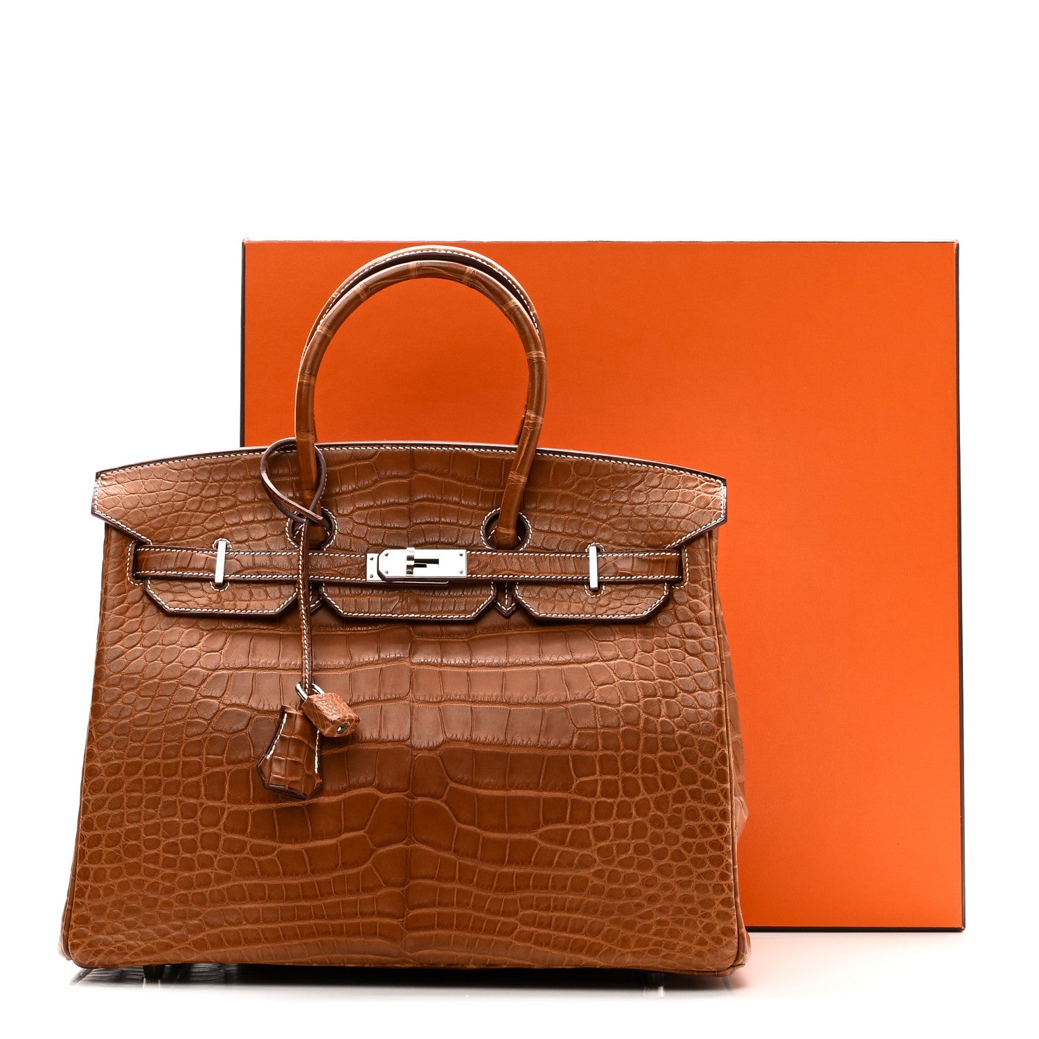 Hermes Matte Alligator Birkin 35 Fauve 11 of 11