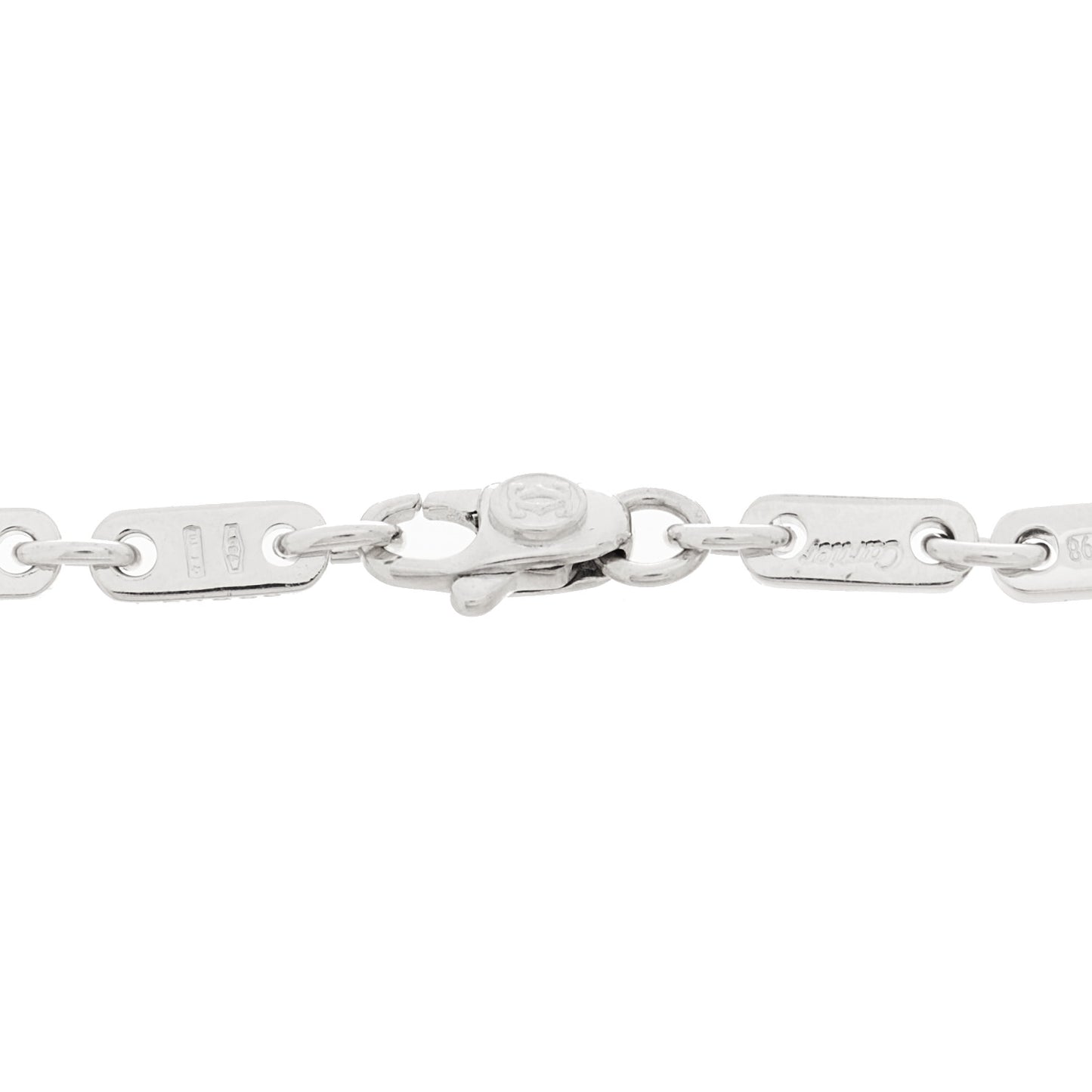 18K White Gold 3.5mm Fidelity Link Bracelet