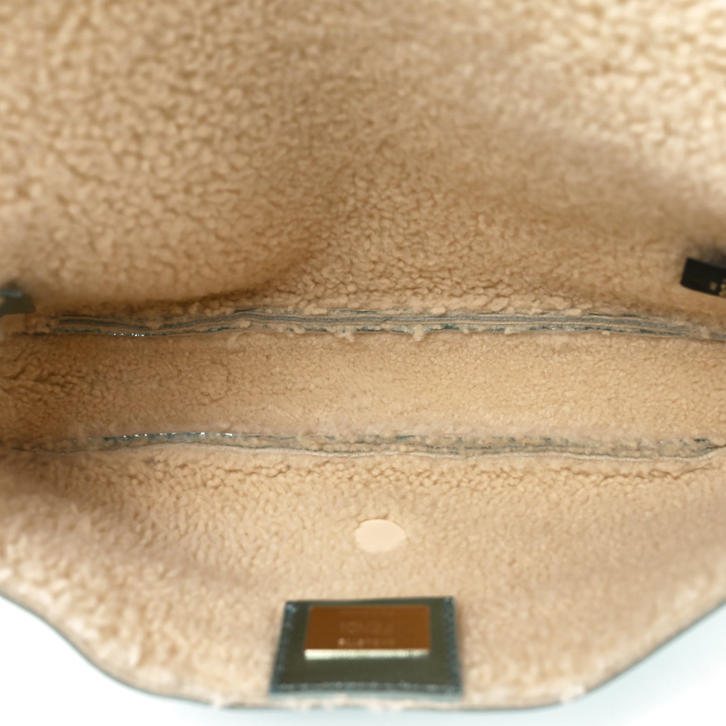 Metallic Lambskin Sheepskin Fur Re-Edition 2005-2006 Baguette Light Blue