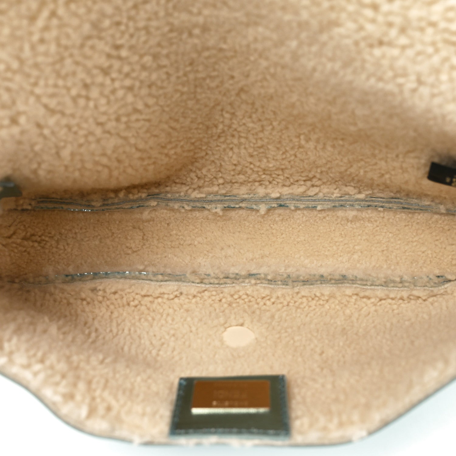 Fendi Metallic Lambskin Sheepskin Fur Re-Edition 2005-2006 Baguette Light Blue 5 of 11