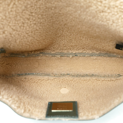 Fendi Metallic Lambskin Sheepskin Fur Re-Edition 2005-2006 Baguette Light Blue 5 of 11