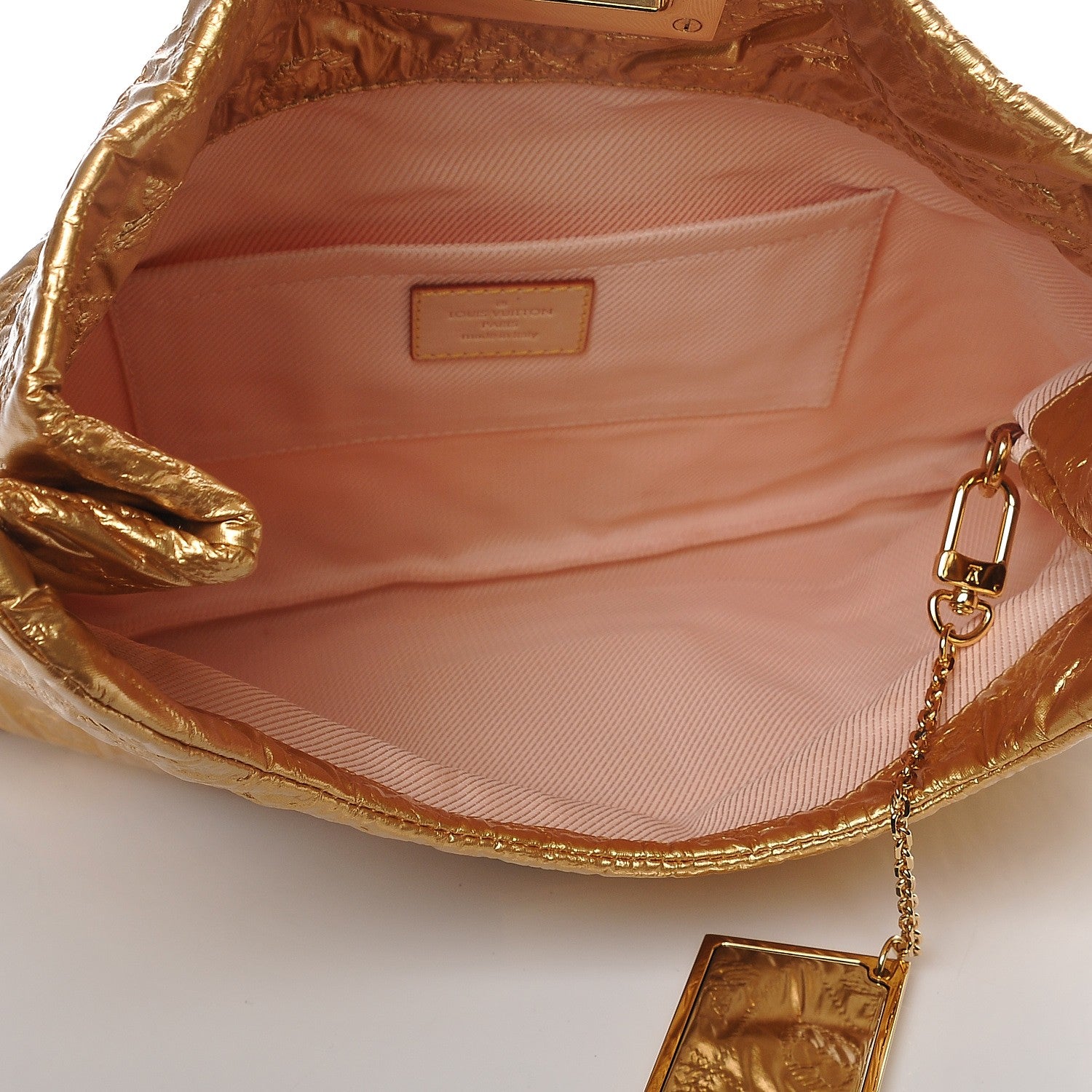 Louis Vuitton Jacquard Quilted Monogram Altair Clutch Gold 6 of 8