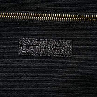 Burberry Mega Check Calfskin Abbeydale Simple Backpack Black Camel 6 of 10