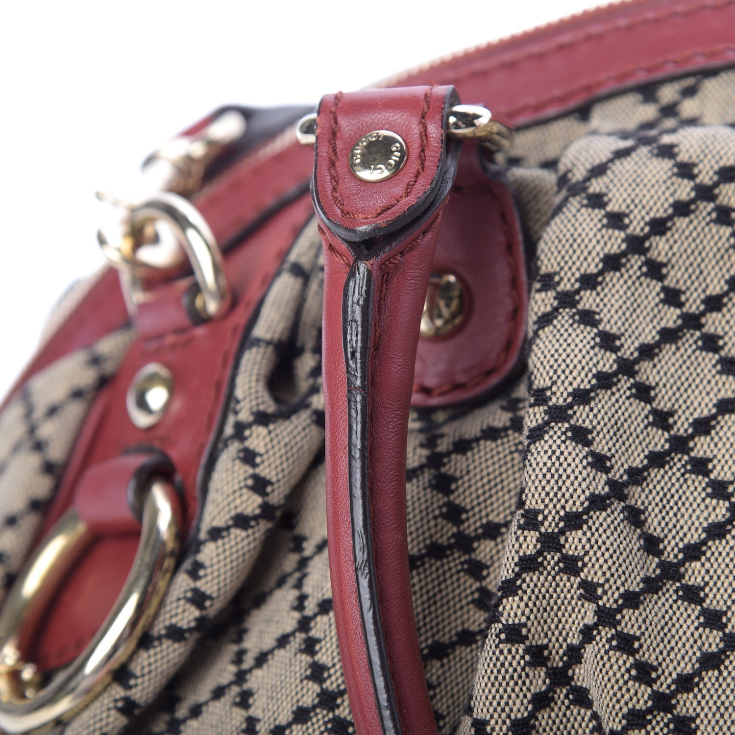Gucci Diamante Medium Sukey Boston Red 12 of 13