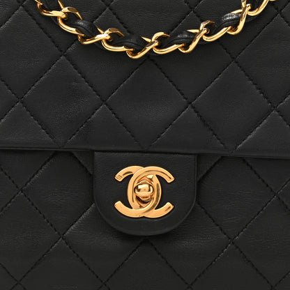Chanel Lambskin Quilted Mini Square Flap Bag Black 8 of 11