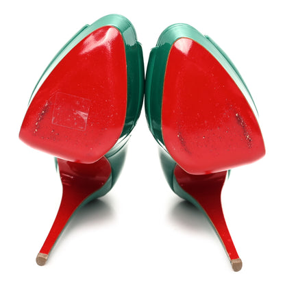 Christian Louboutin Patent Lady Peep 150 Platform Pumps 40 Mint 6 of 11