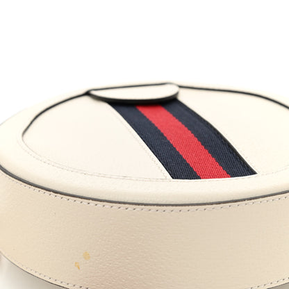 Gucci Textured Calfskin Web Mini Ophidia Round Shoulder Bag Mystic White 8 of 8