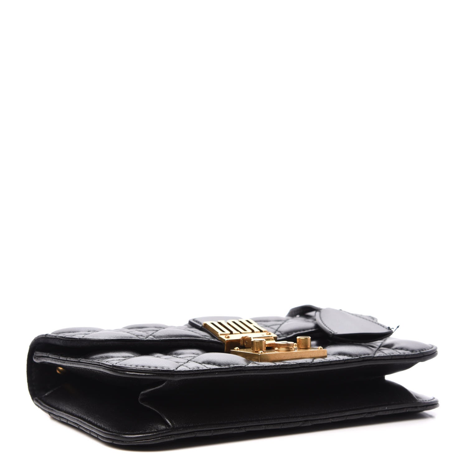 Christian Dior Lambskin Cannage Small Dioraddict Flap Bag Black 4 of 10