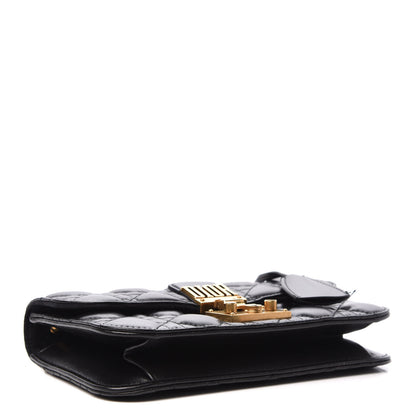 Christian Dior Lambskin Cannage Small Dioraddict Flap Bag Black 4 of 10