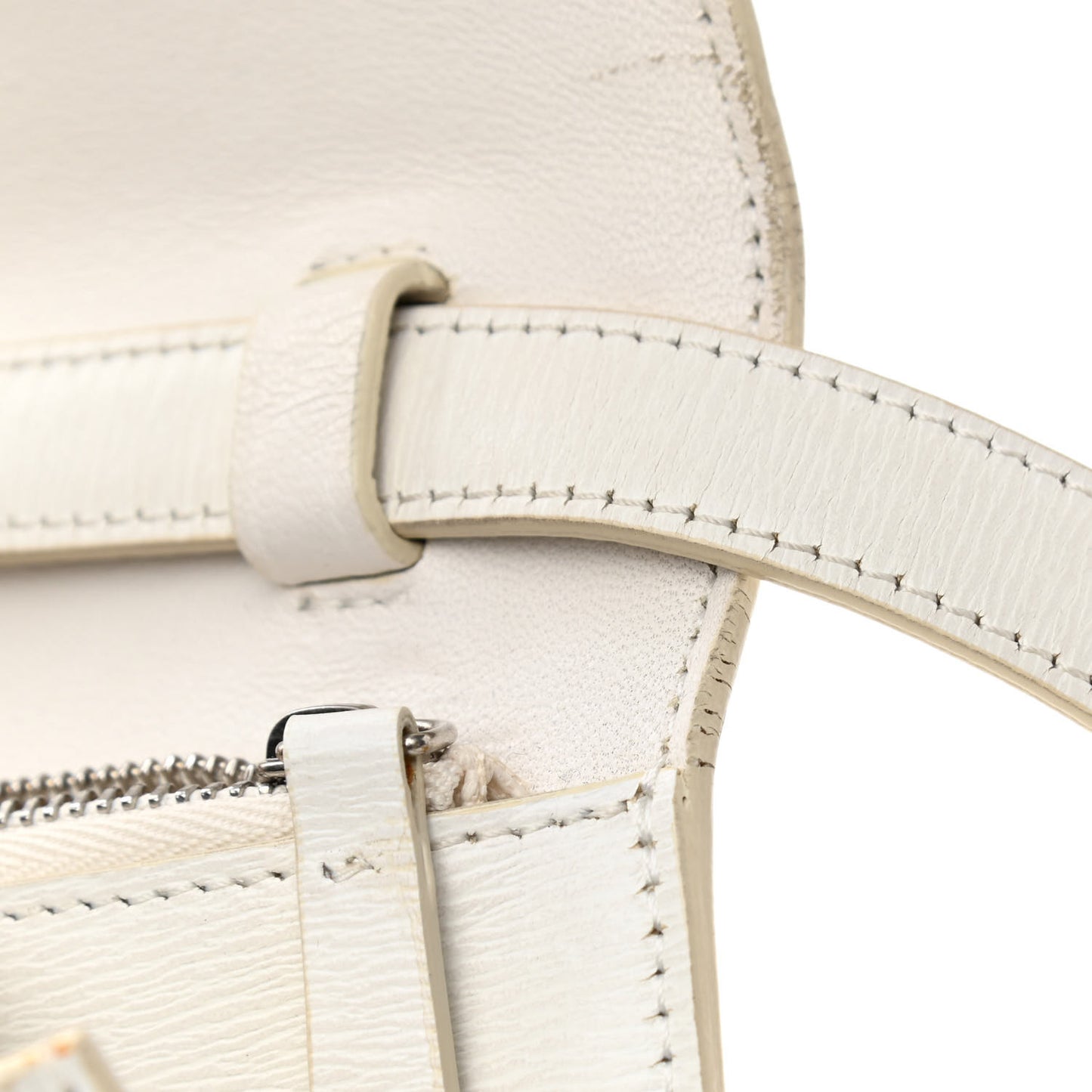 Liege Calfskin Medium Classic Box Flap Bag White