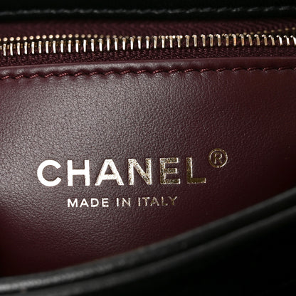 Chanel Lambskin Quilted Small Trendy CC Dual Handle Flap Bag Black Black 6 of 11