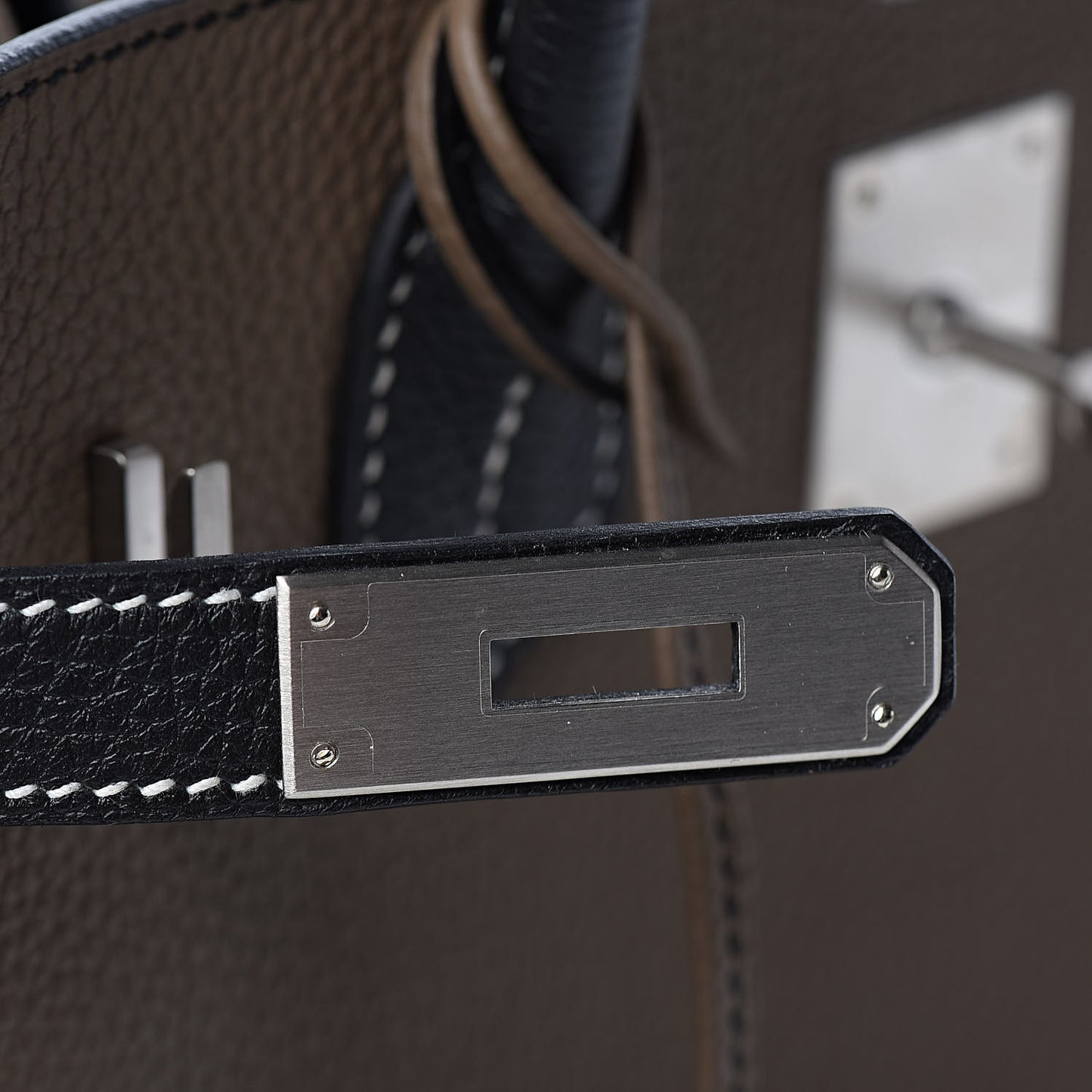 Togo Horseshoe Birkin 30 Black Etoupe