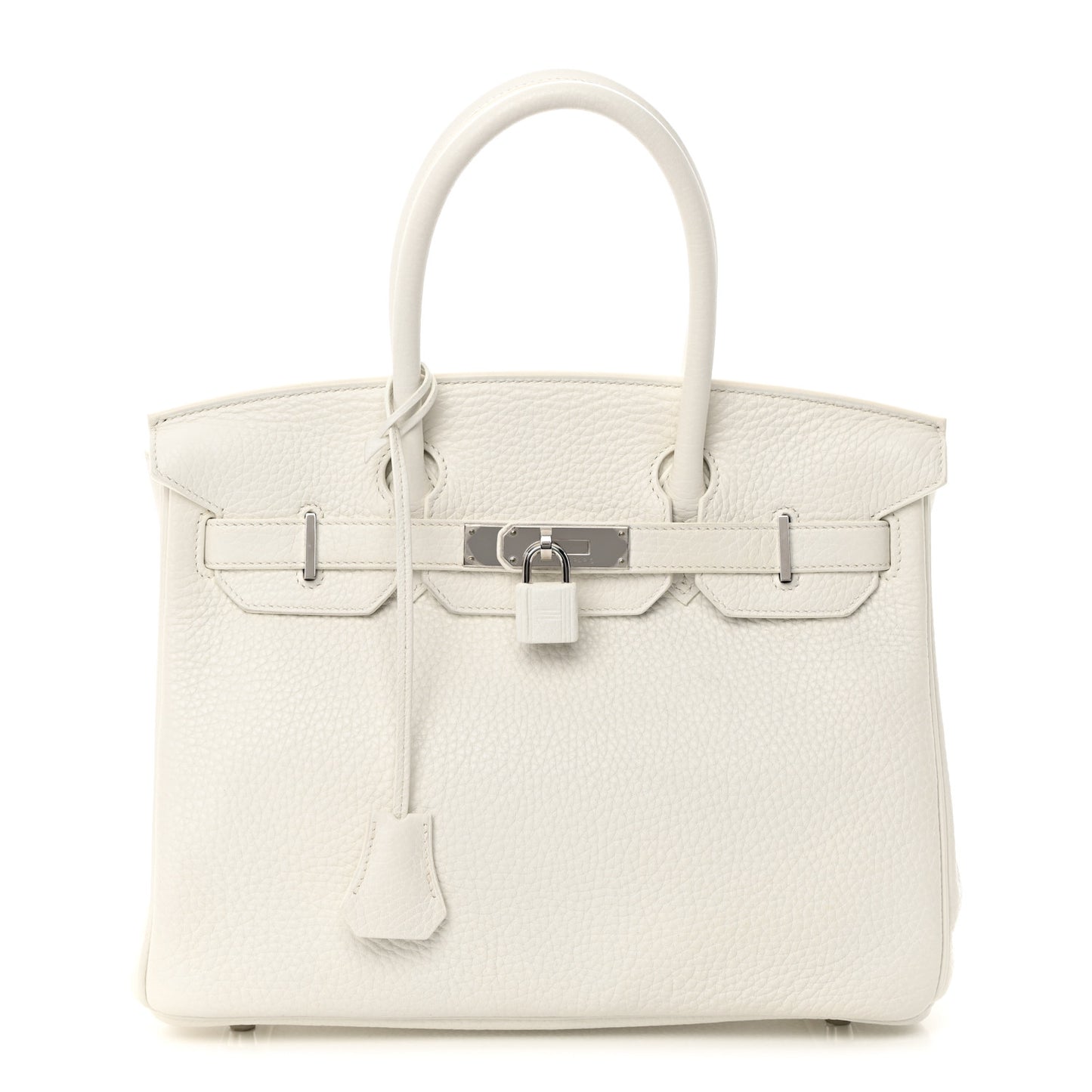 Taurillon Clemence Birkin 30 White