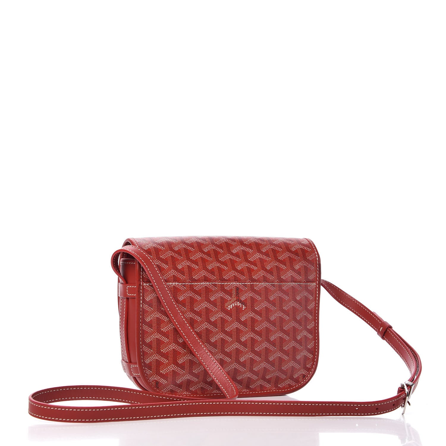Goyard Goyardine Belvedere PM Messenger Bag Red 3 of 9