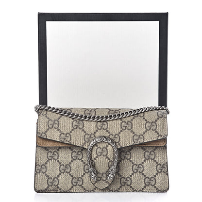 Gucci GG Supreme Monogram Super Mini Dionysus Shoulder Bag Taupe 10 of 10