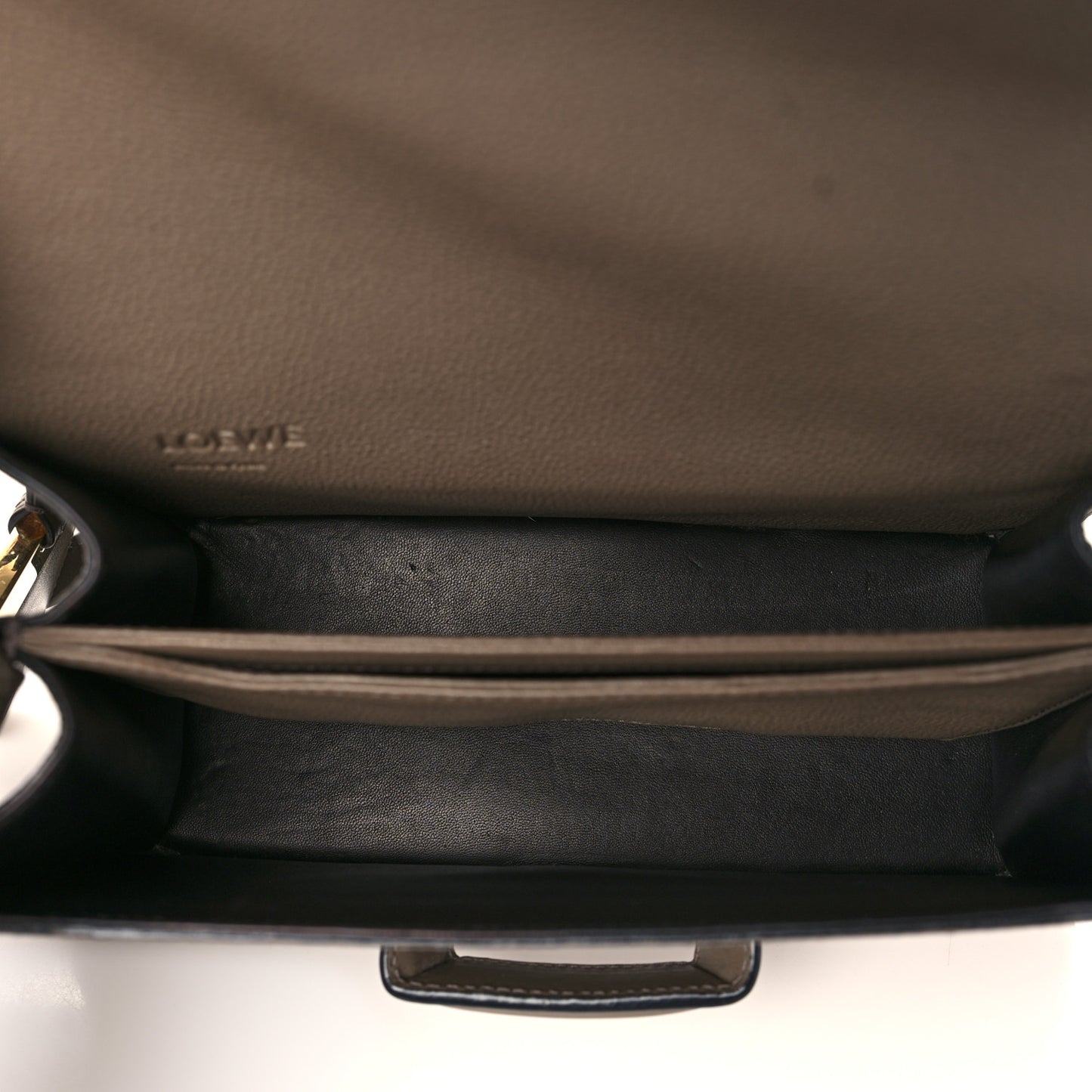 Grained Calfskin Medium Barcelona Shoulder Bag Taupe