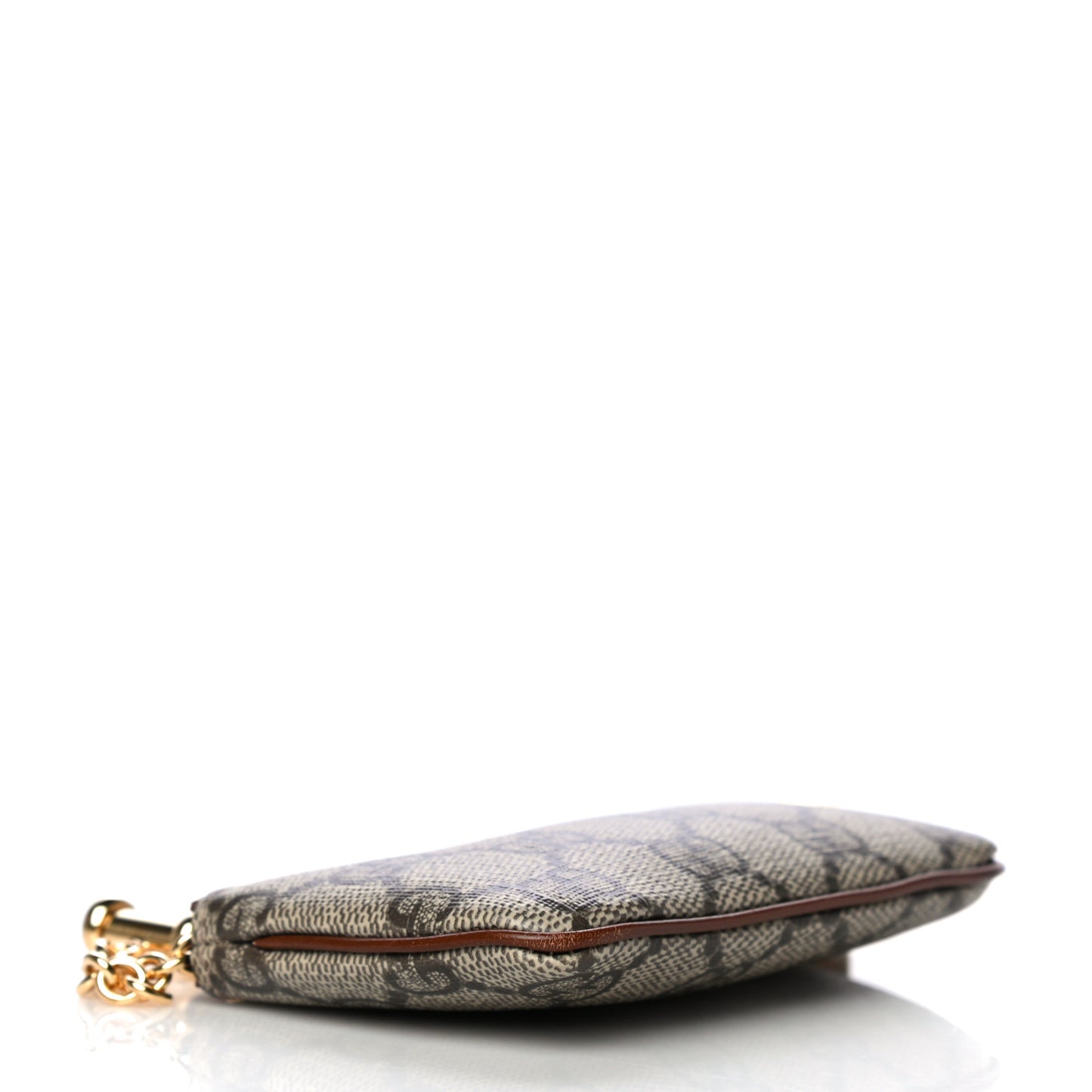 GG Supreme Monogram Key Case Brown