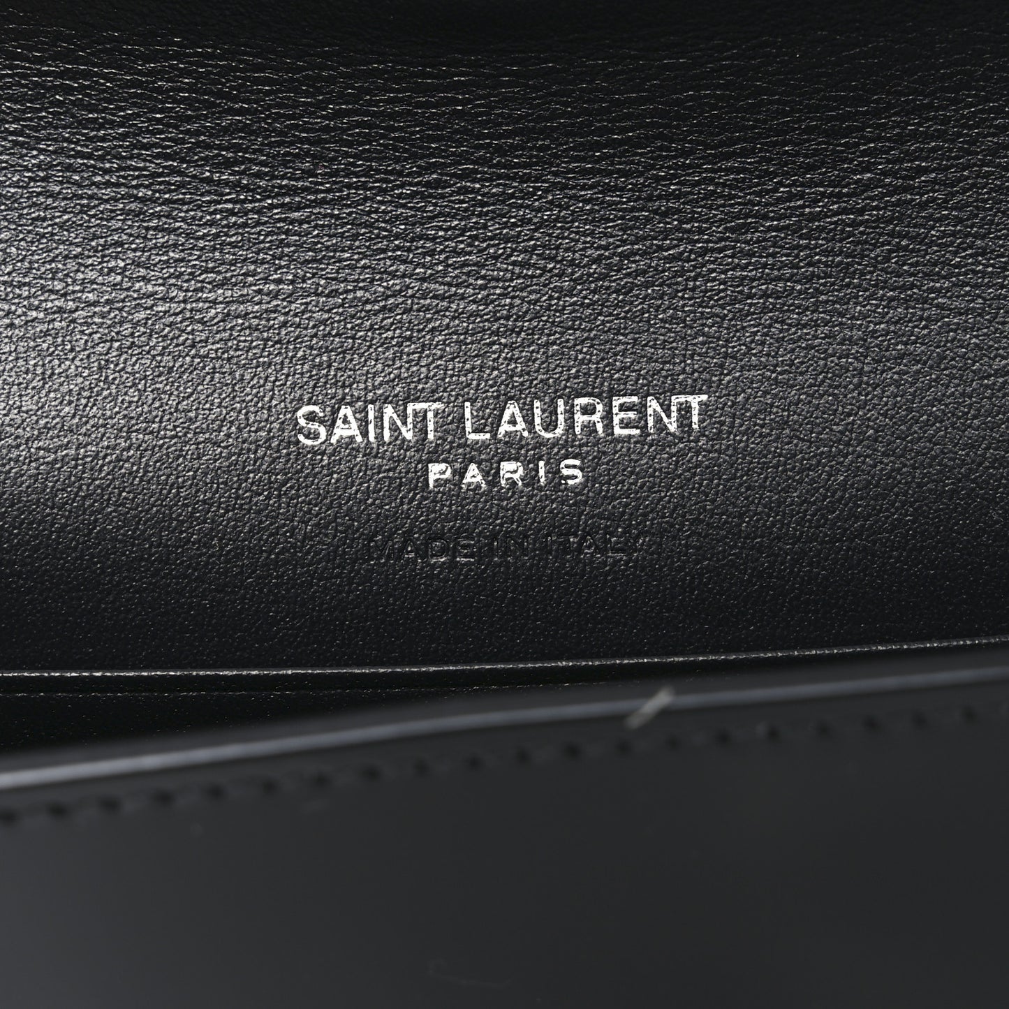 Patent Calfskin Small Monogram Envelope Wallet Black