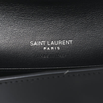 Saint Laurent Patent Calfskin Small Monogram Envelope Wallet Black 6 of 6