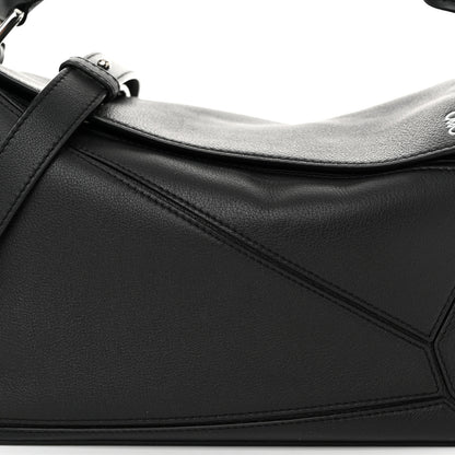 Loewe Calfskin Small Puzzle Bag Black 7 of 10