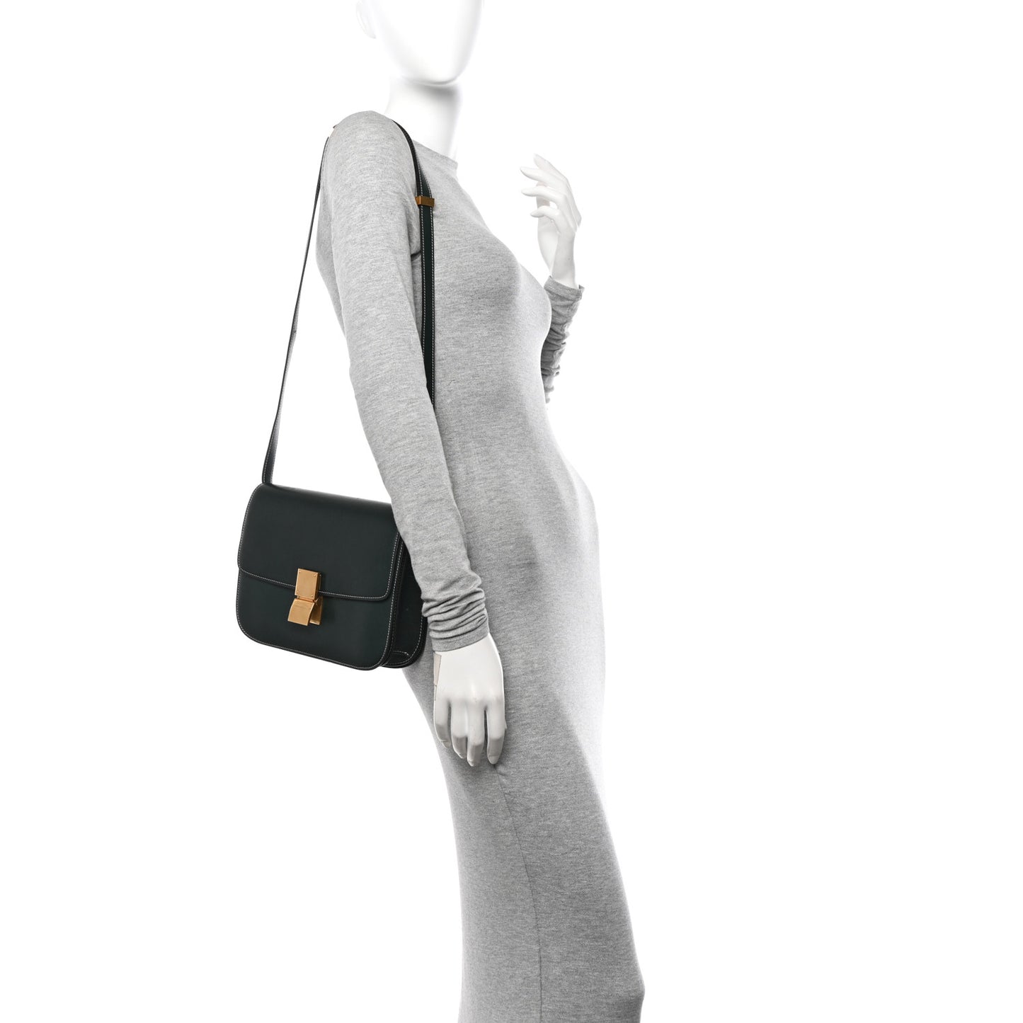 Box Calfskin Medium Classic Box Flap Bag Amazone