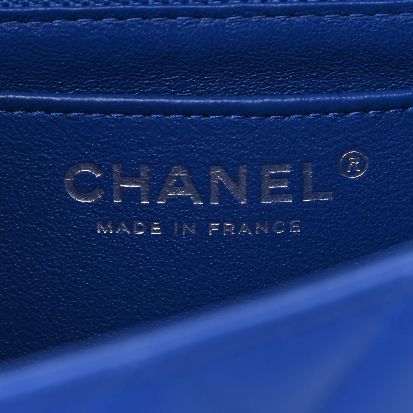 Lambskin Quilted Mini Rectangular Flap Royal Blue