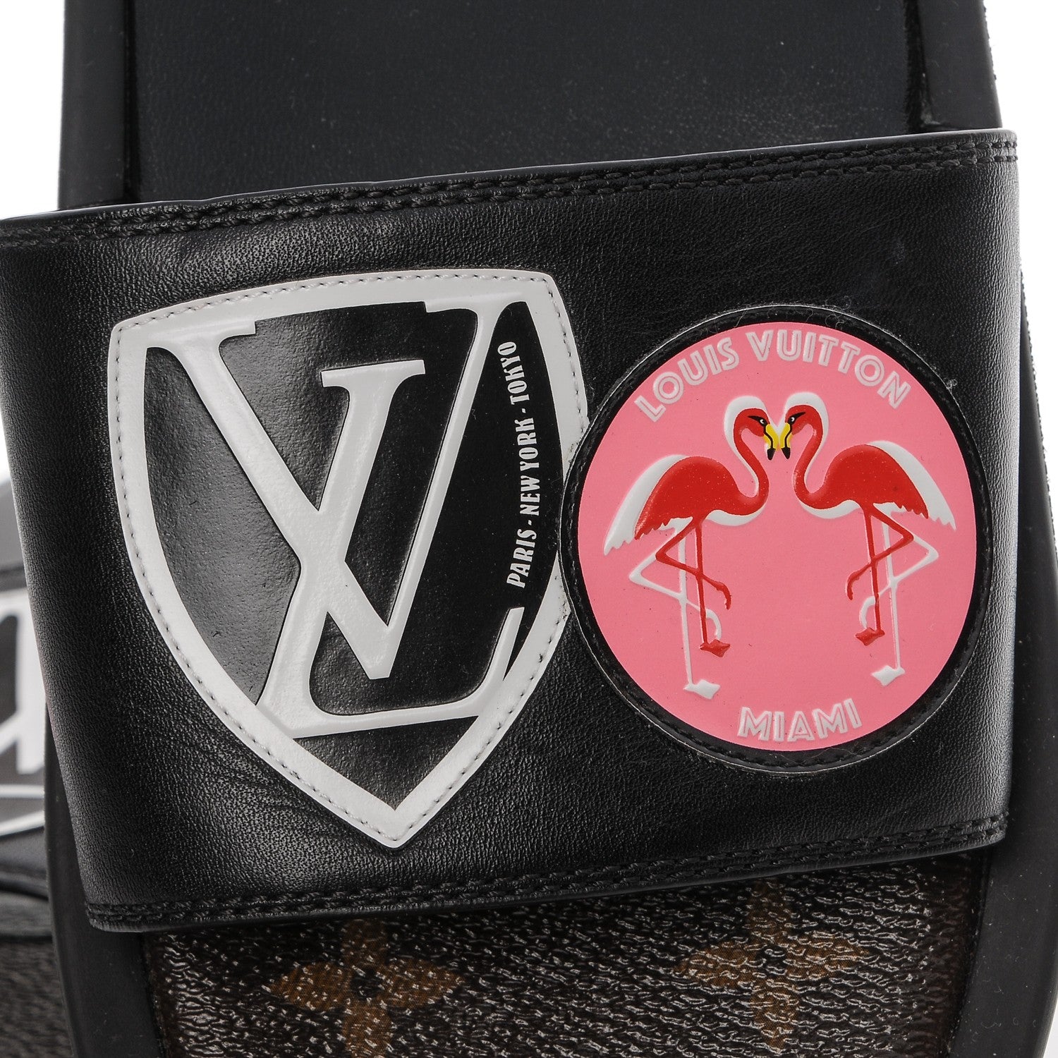 Louis Vuitton Calfskin Checkpoint World Tour Flat Mules 38 7 of 7
