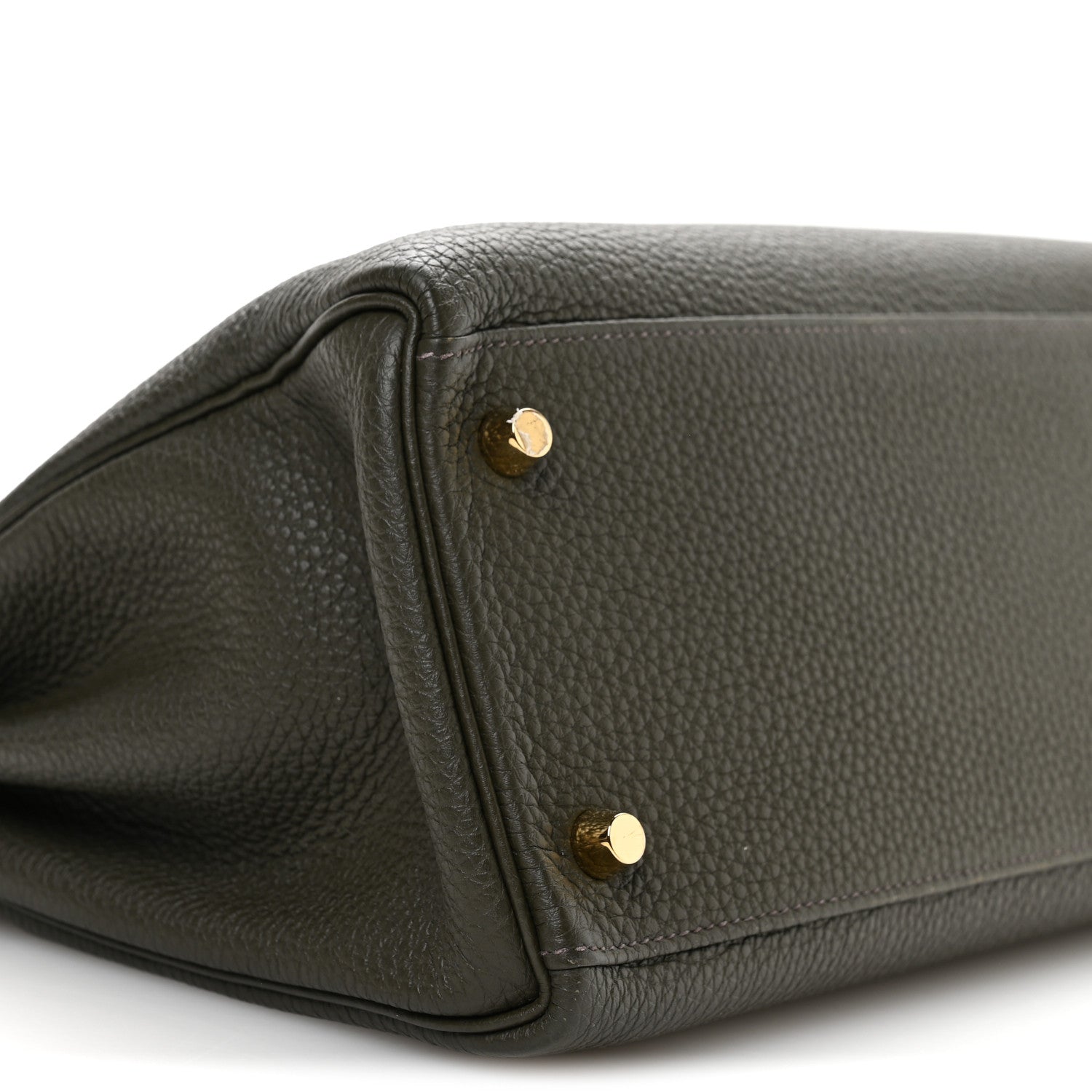 Hermes Togo Kelly Retourne 28 Vert De Gris 9 of 11