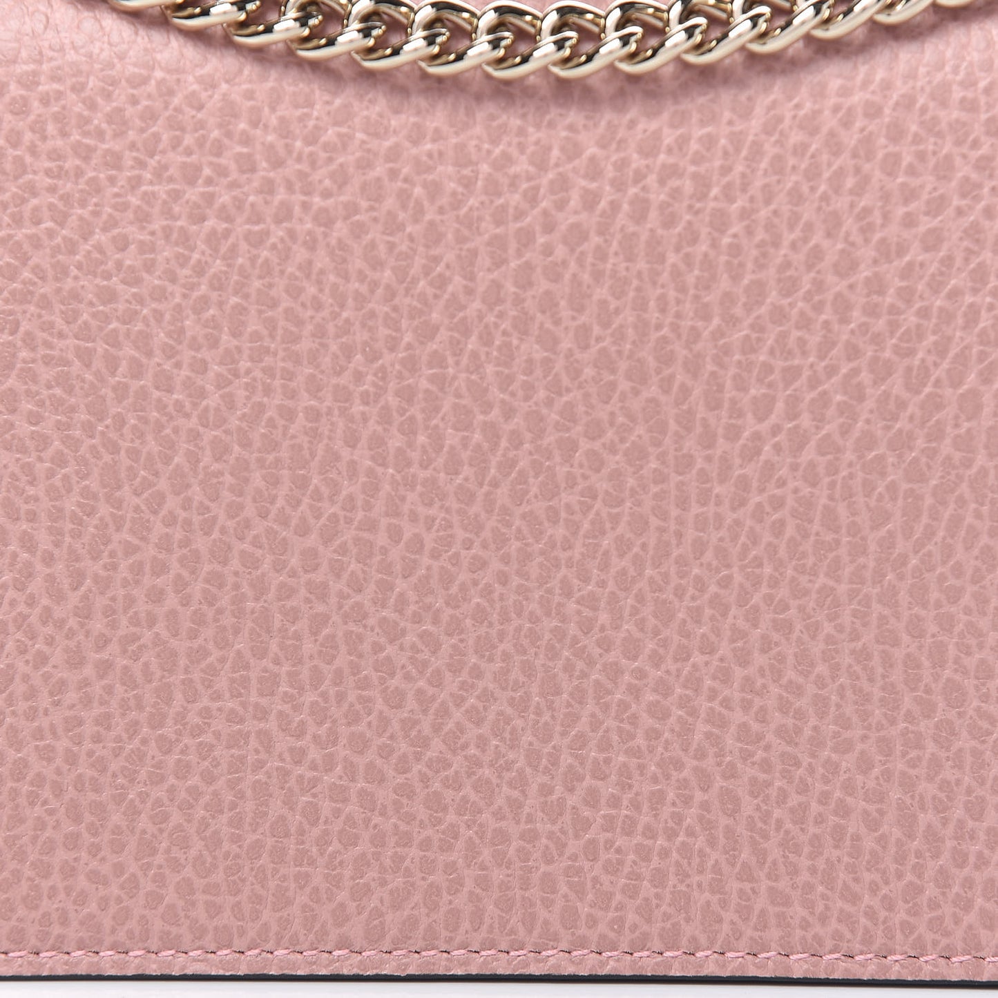 Dollar Calfskin Medium Betty Chain Wallet Soft Pink