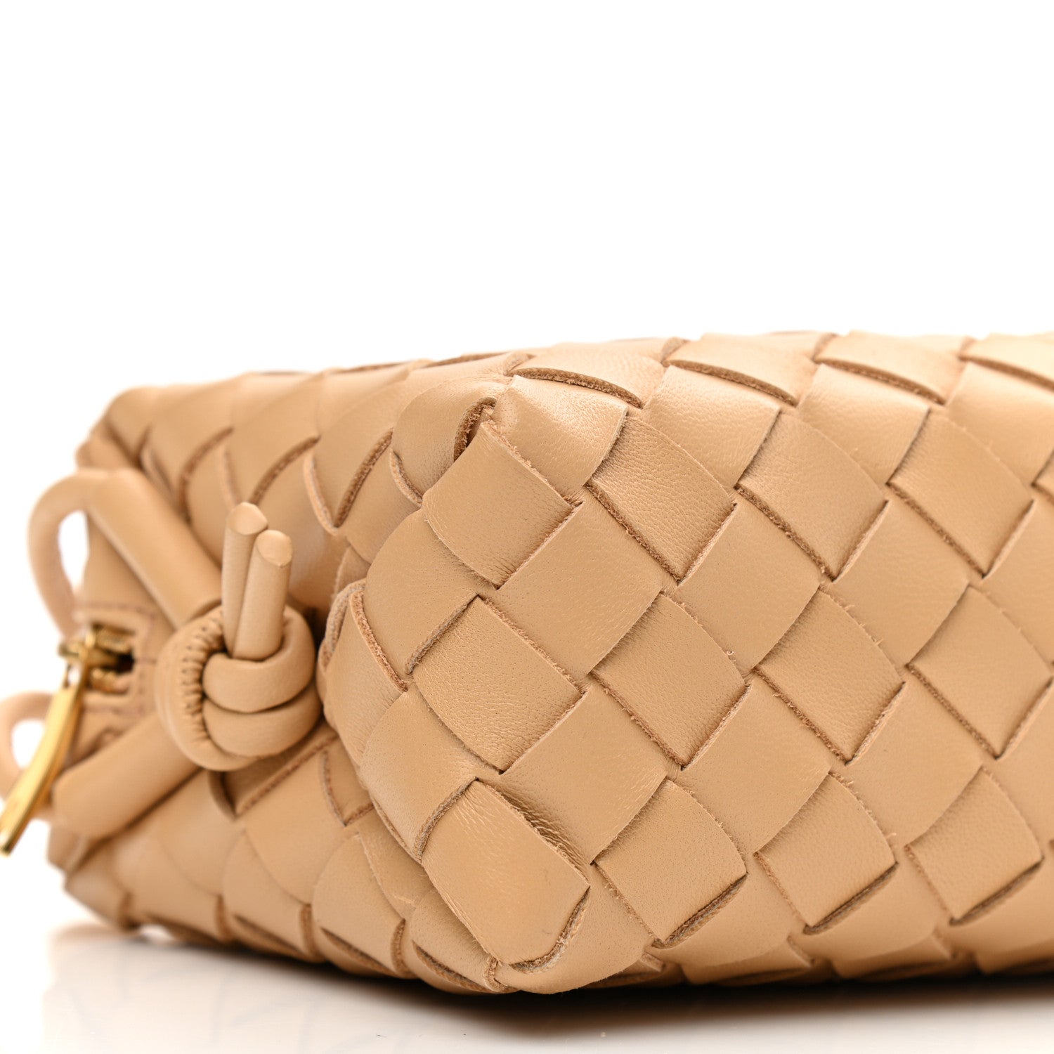 Bottega Veneta Nappa Intrecciato Mini Loop Camera Bag Almond 8 of 9
