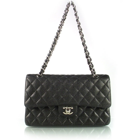 Chanel Caviar Quilted Medium Double Flap Black 1 of 9