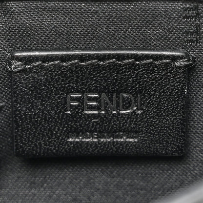 Fendi Recycled Fabric Jacquard Vitello Cover Micro FF Micro Flat Baguette Asfalto 6 of 11