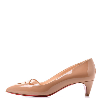Christian Louboutin Patent 55 Pumps 36 Nude 1 of 9