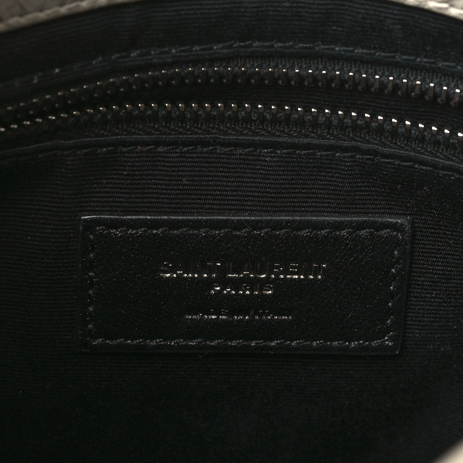 Saint Laurent Crinkled Calfskin Matelasse Monogram Niki Chain Wallet Crema Soft 6 of 9