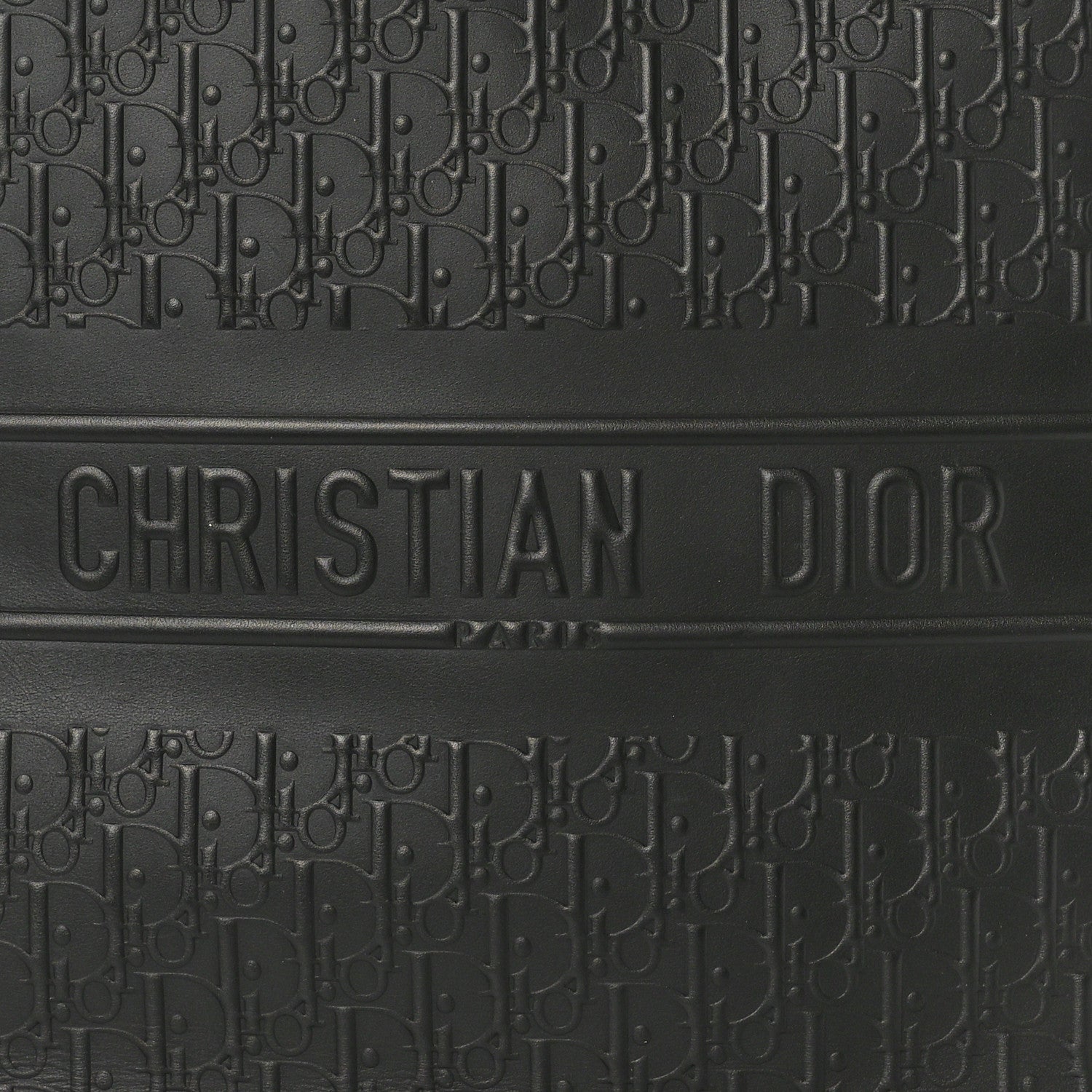 Christian Dior Oblique Calfskin Embossed Large Book Tote Black 8 of 10