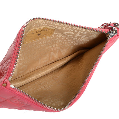 Chanel Lambskin Precious Symbols Pochette Coral 5 of 8
