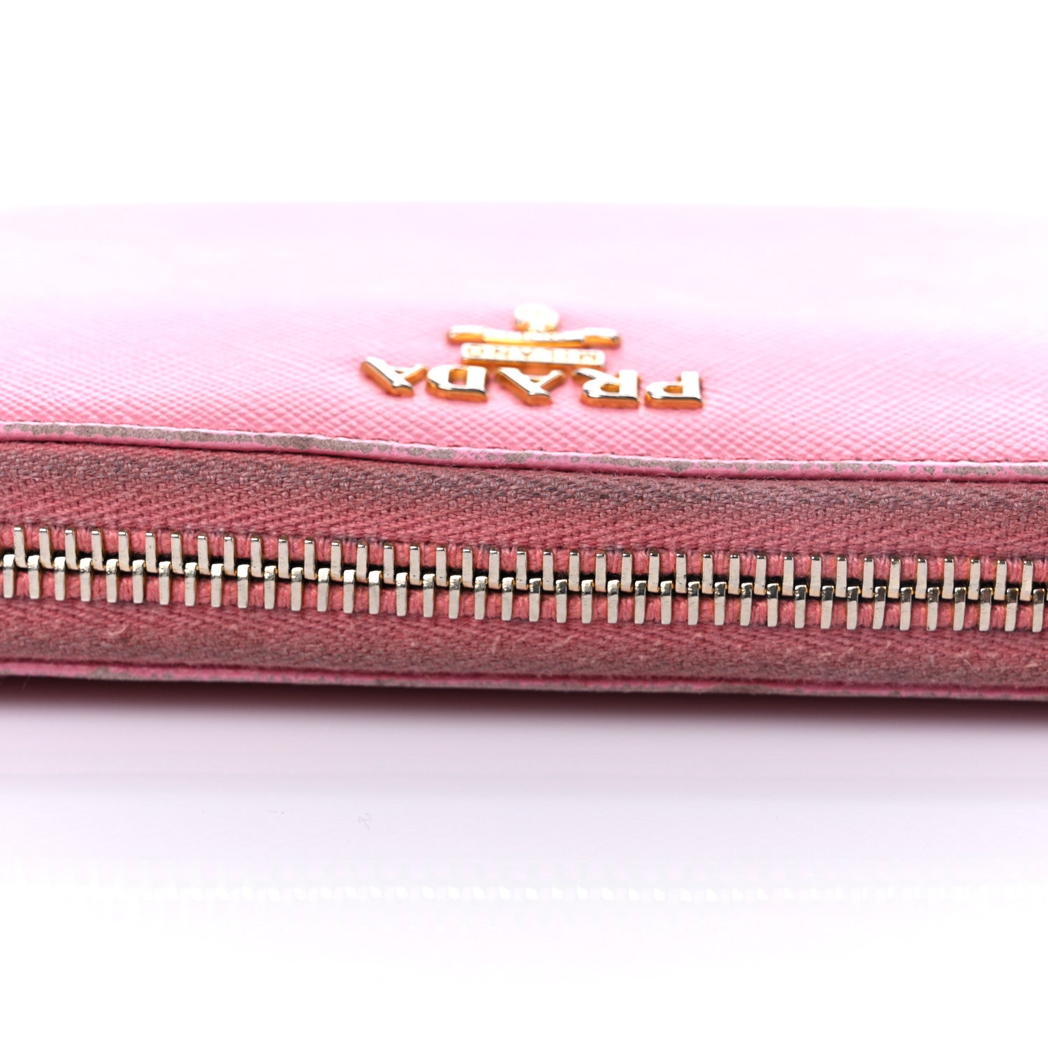 Prada Saffiano Metal Zip Around Wallet Geranio 21 of 23