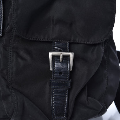 Prada Nylon Vela Medium Backpack Black 9 of 11