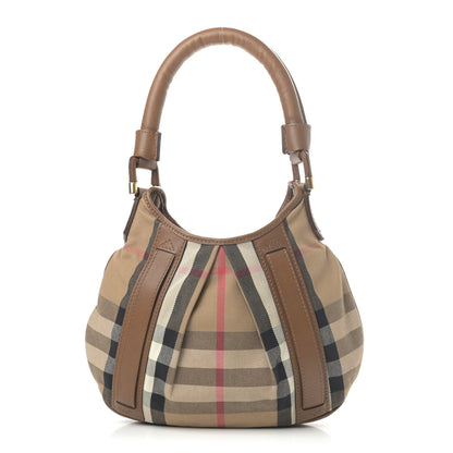Burberry House Check Hobo Brown 1 of 5