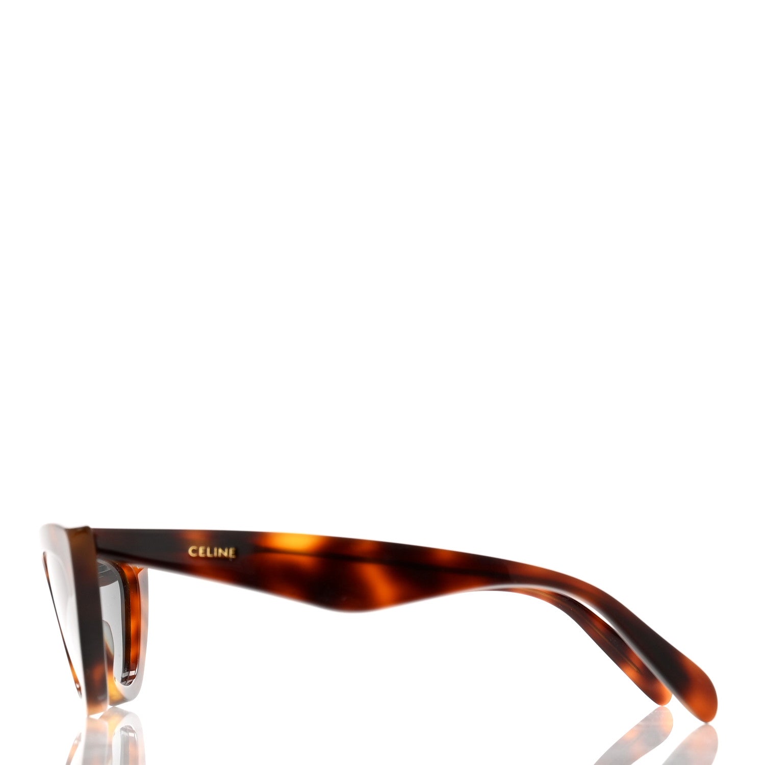 Celine Acetate Cat Eye Sunglasses CL4019IN Tortoise 2 of 6