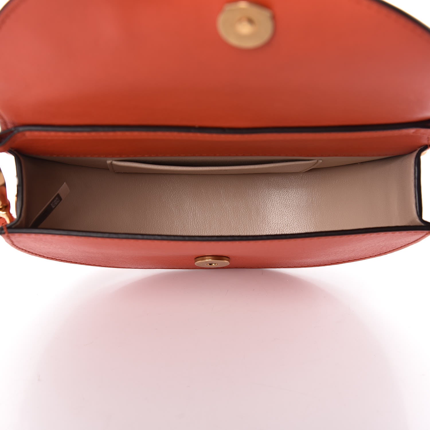 Chloe Calfskin Small Nile Bracelet Minaudiere Bag Sepia Red 5 of 10